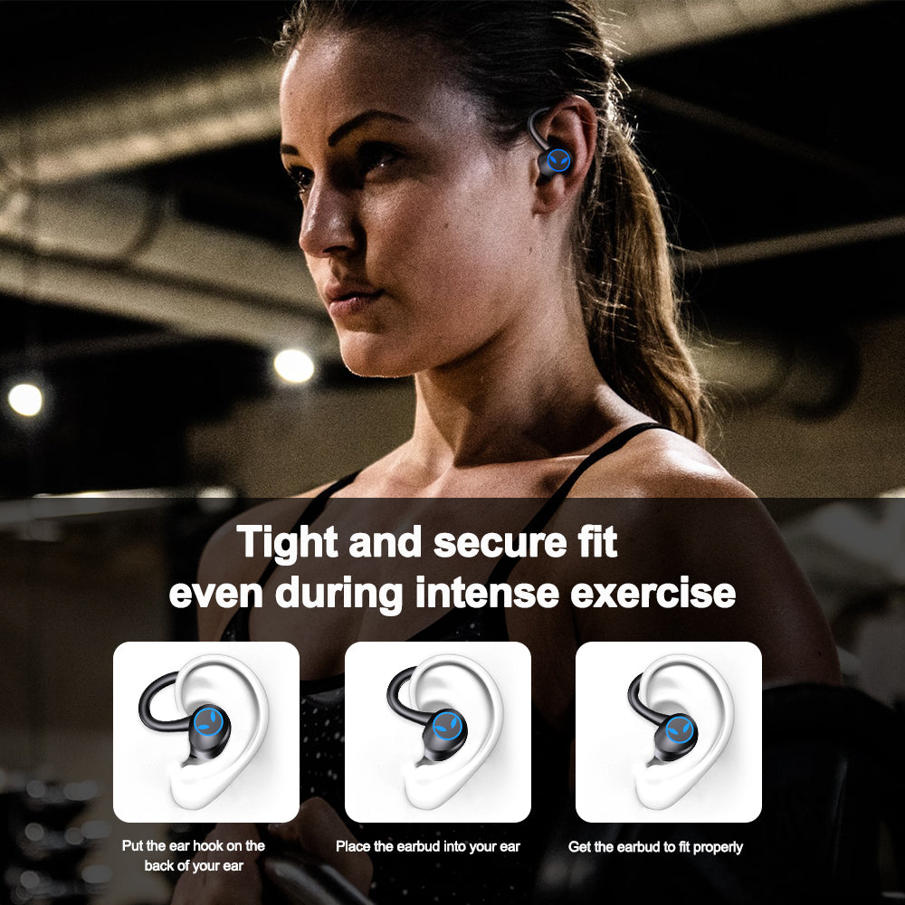 Q25 TWS Earbuds In-ear Wireless Headset Bluetooth 5.1 Earphone Waterproof Noise Reduction Design Sports Earhook Headphone Q25 TWS Earbuds In-ear Wireless Headset Bluetooth 5.1 Earphone Waterproof Noise Reduction Design Sports Earhook Headphone